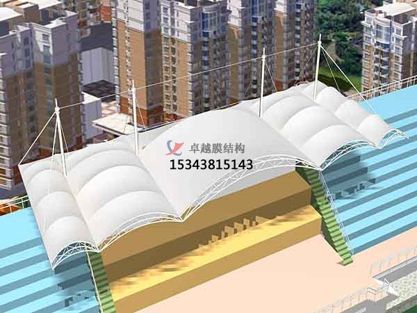 吳忠市體育場膜結(jié)構(gòu)罩棚/籃球、羽毛球、網(wǎng)球場地設(shè)計【公司直銷】?? ?