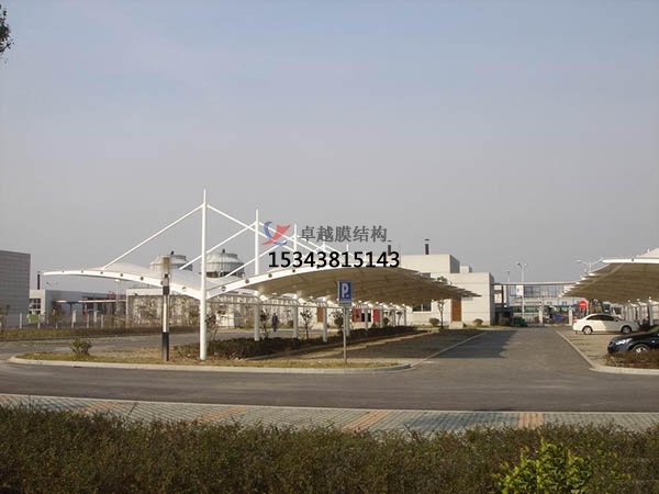鎮(zhèn)坪膜結(jié)構停車棚設計施工安裝