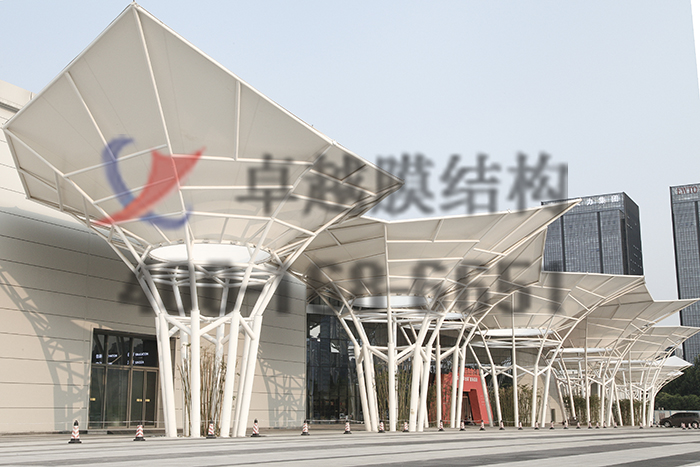 鄭州經(jīng)開(kāi)區(qū)航海東路保稅區(qū)中大門(mén)膜結(jié)構(gòu)景觀(guān)案例